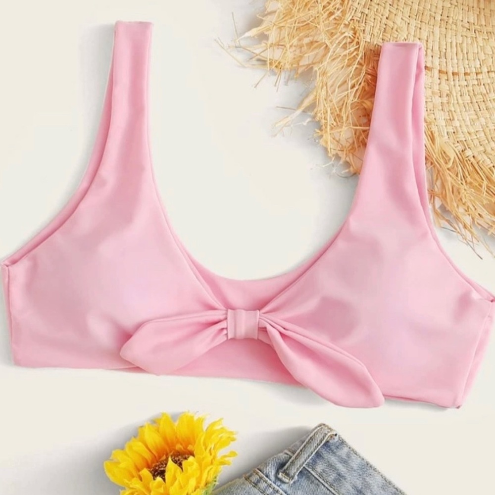 Pink bathing suit top